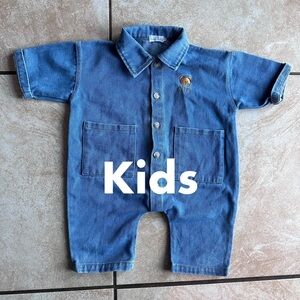 Blue Denim Kids Bodysuit